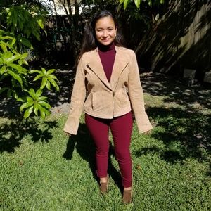 _NY&Co. Suede Moto Jacket